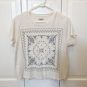 Madewell slightly-cropped tshirt size small